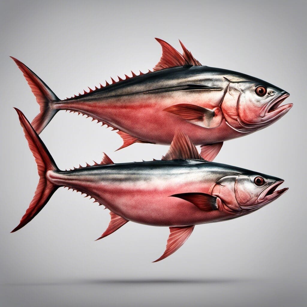 Realistic Photo of fishing species: Bigeye Tuna. Just a fish, without people.