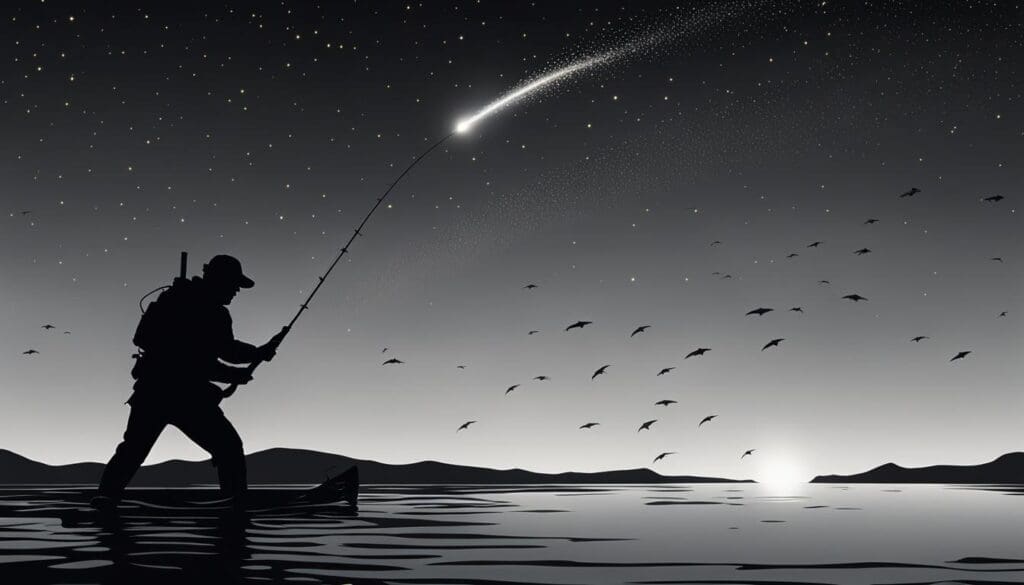 selecting night fishing lures, spinnerbaits, baits for nocturnal fishing